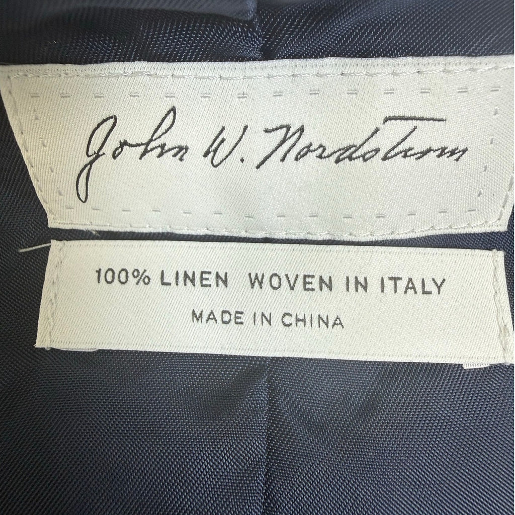 Vintage 2000s Navy Blue Linen Vest Men's Medium Made in Italy
