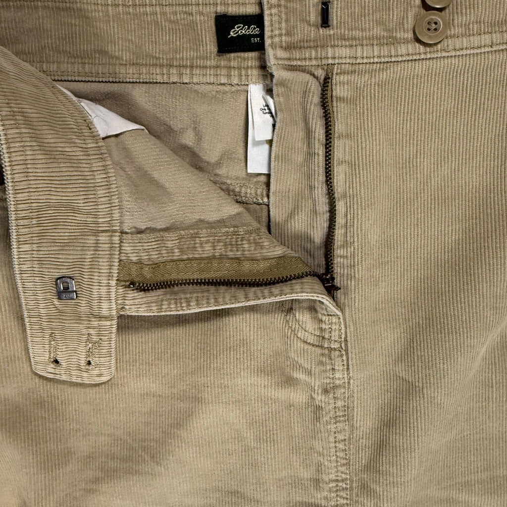 Vintage 90s Women’s 18 Eddie Bauer Tan Corduroy Skirt Western Cotton