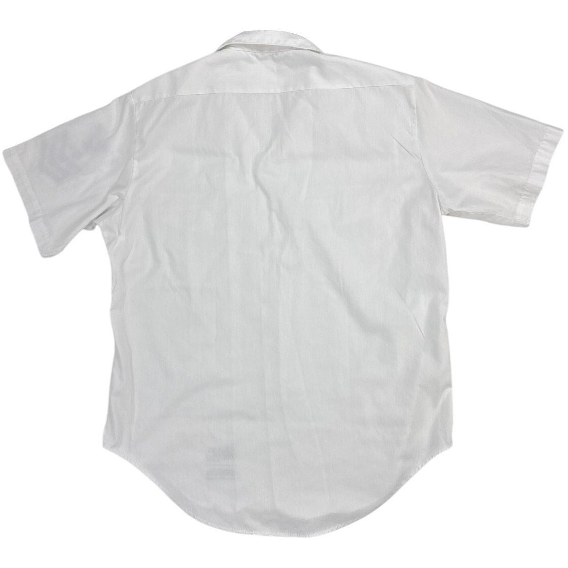 Vintage 80s US Navy Tropical White Uniform Shirt Petty Officer 1st Class L