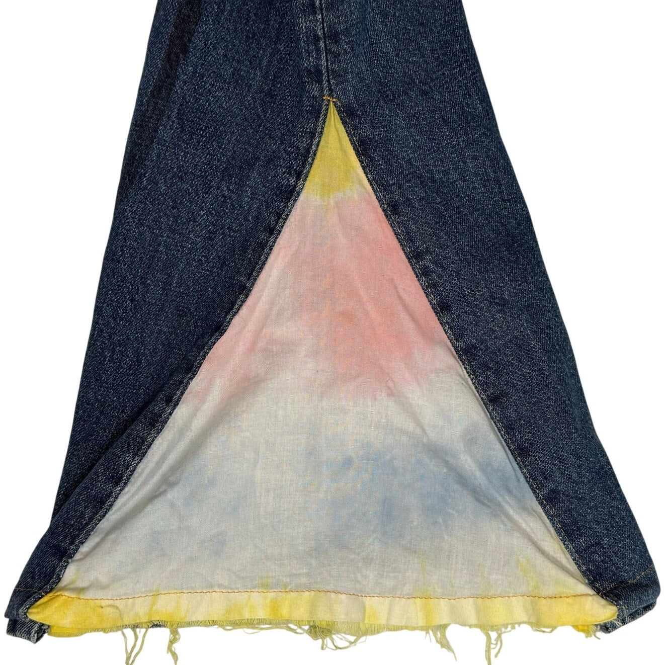 Vintage 90s Levi’s 501 Denim Jeans 32x34 Peace Love Freedom Tie Dye