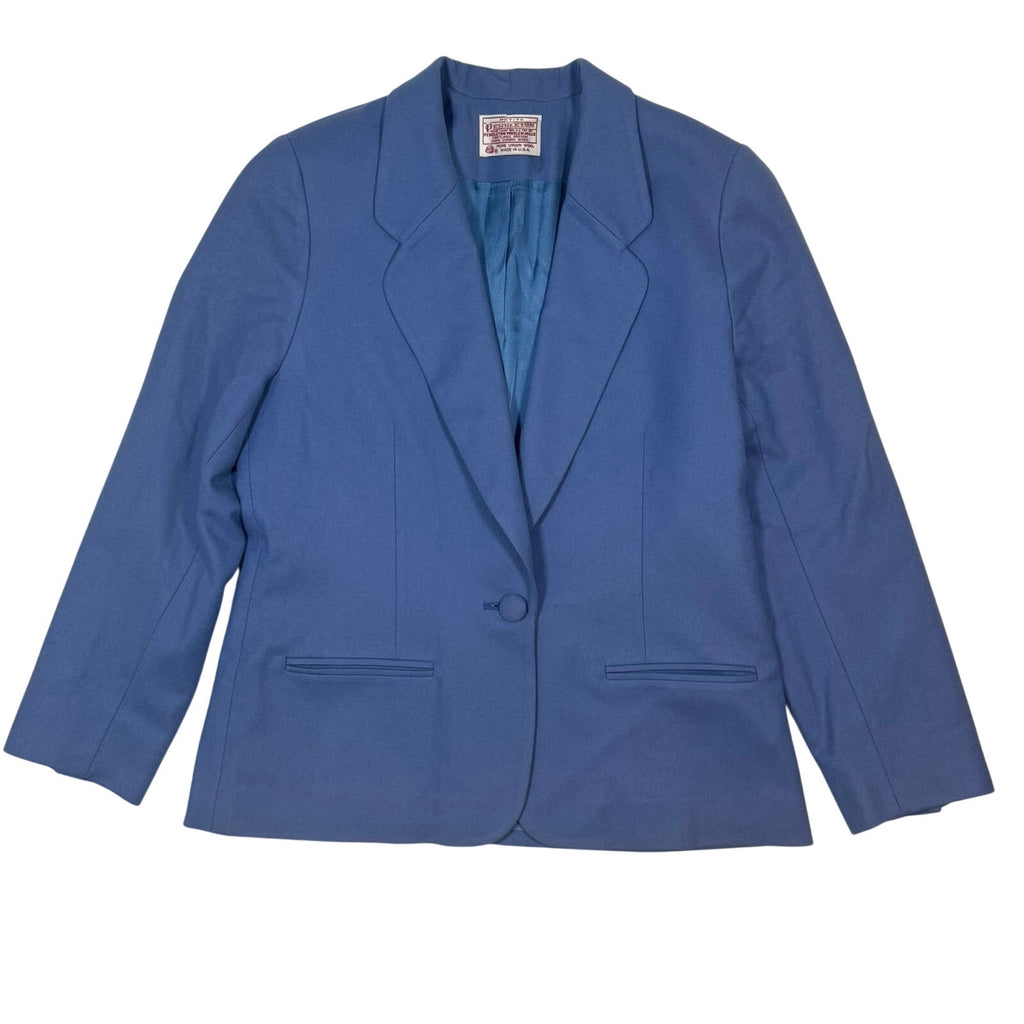 Vintage 80s Pendleton Wool Blazer Sky Blue USA Lined Jacket Women's 6P