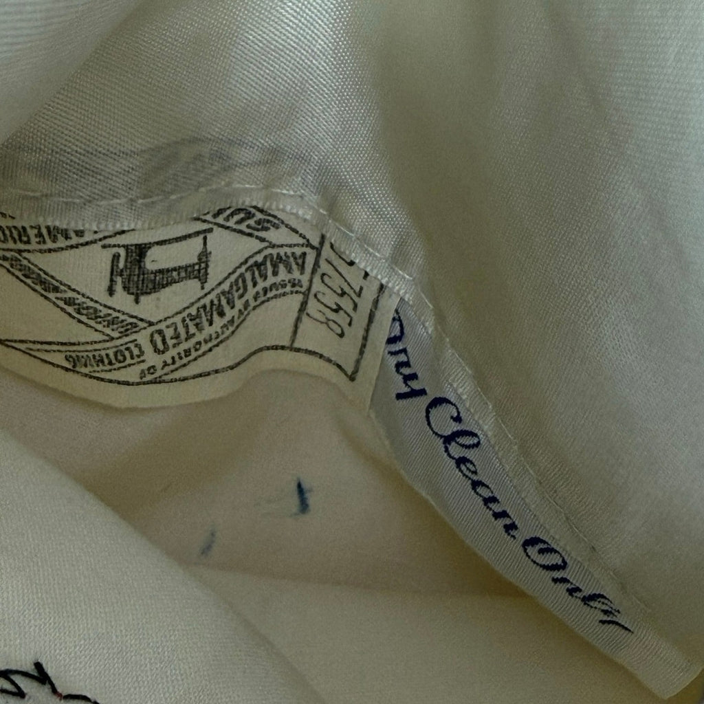Vintage 70s Countess Mara Ivory Silk Shantung Sport Coat Blazer 44R
