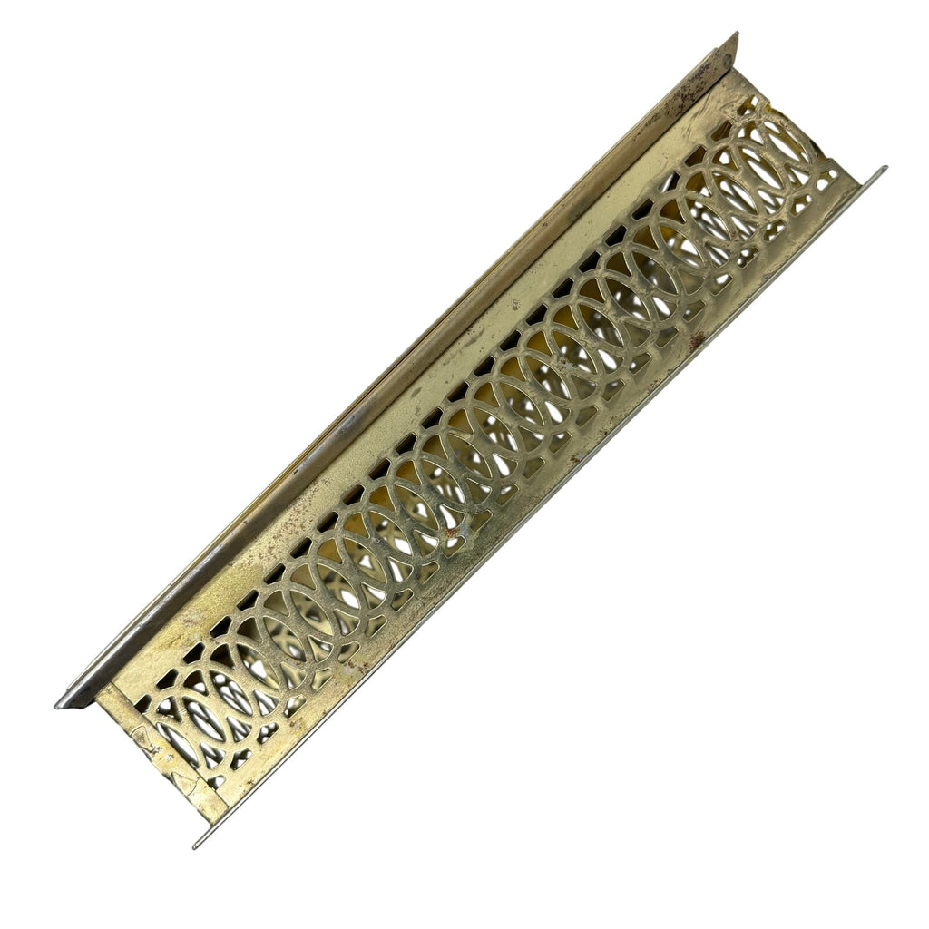 Vintage 70s Tissue Box Cover Holder 10.75” Wall Mount Gold Metal Retro MCM