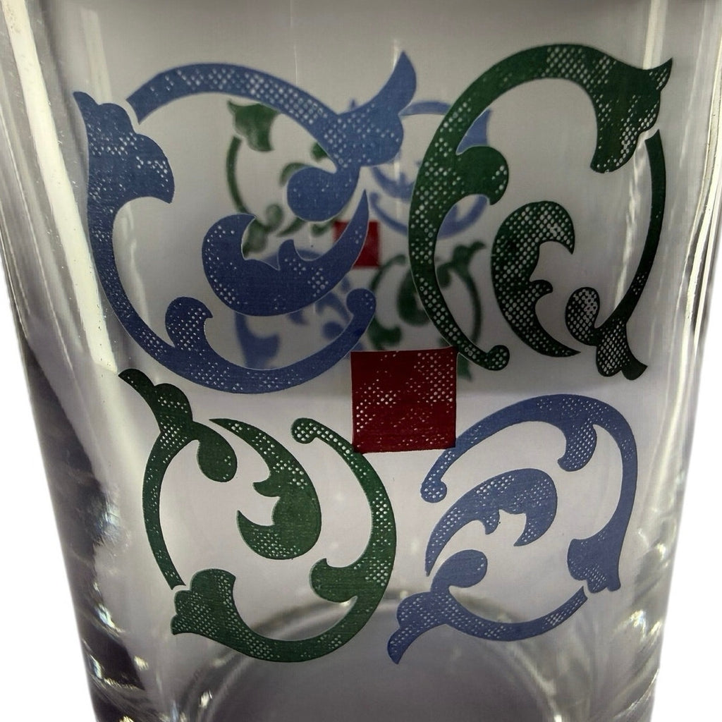Vintage 90s Pfaltzgraff Amalfi Classic Glass Tumblers Set of 4 16oz