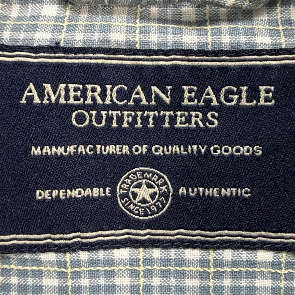 Vintage American Eagle Outfitters Blue Surf Betty Hula Girl Shirt Mens Large