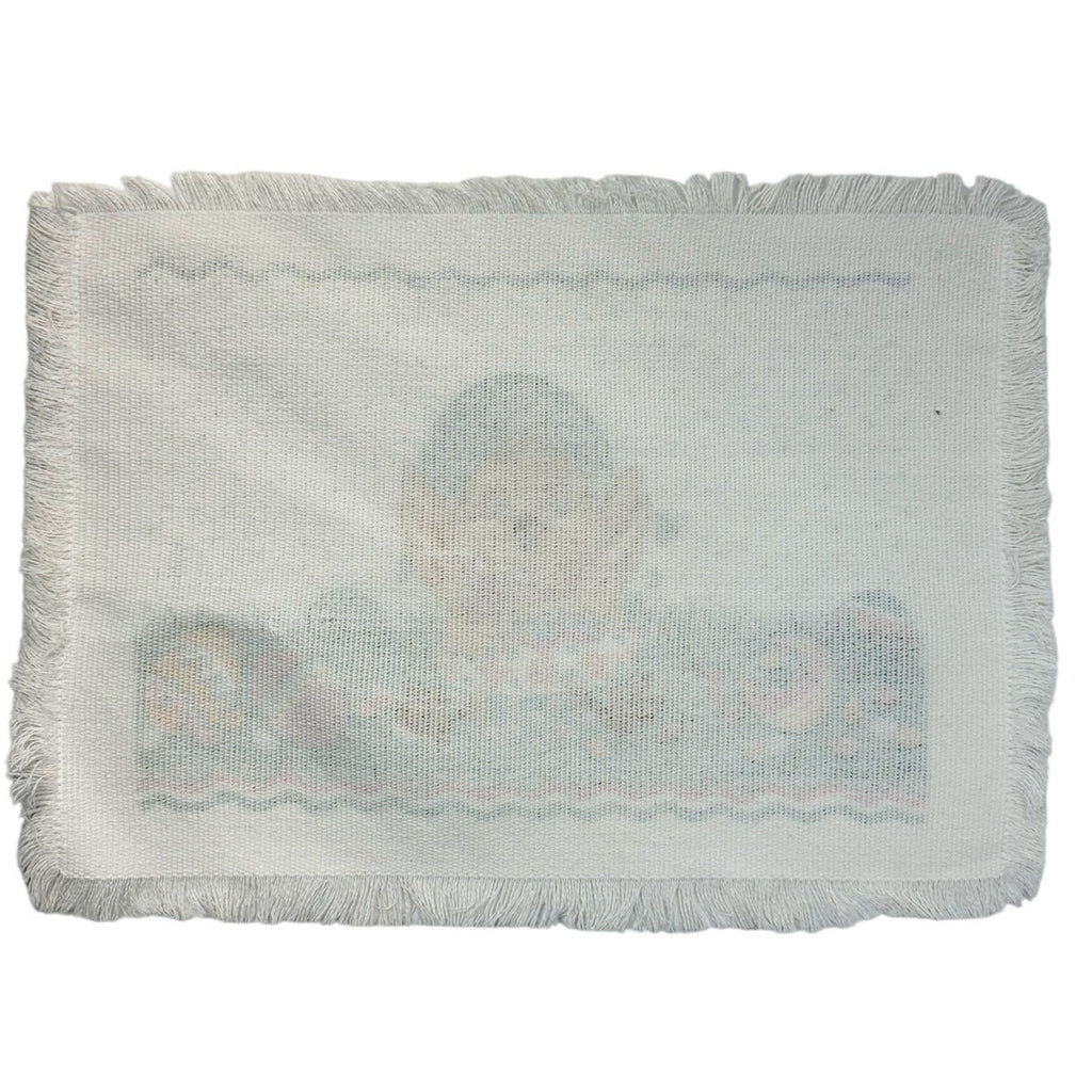 Vintage 80s Easter Chick Quilted Placemats Set of 5 Spring Table Mats
