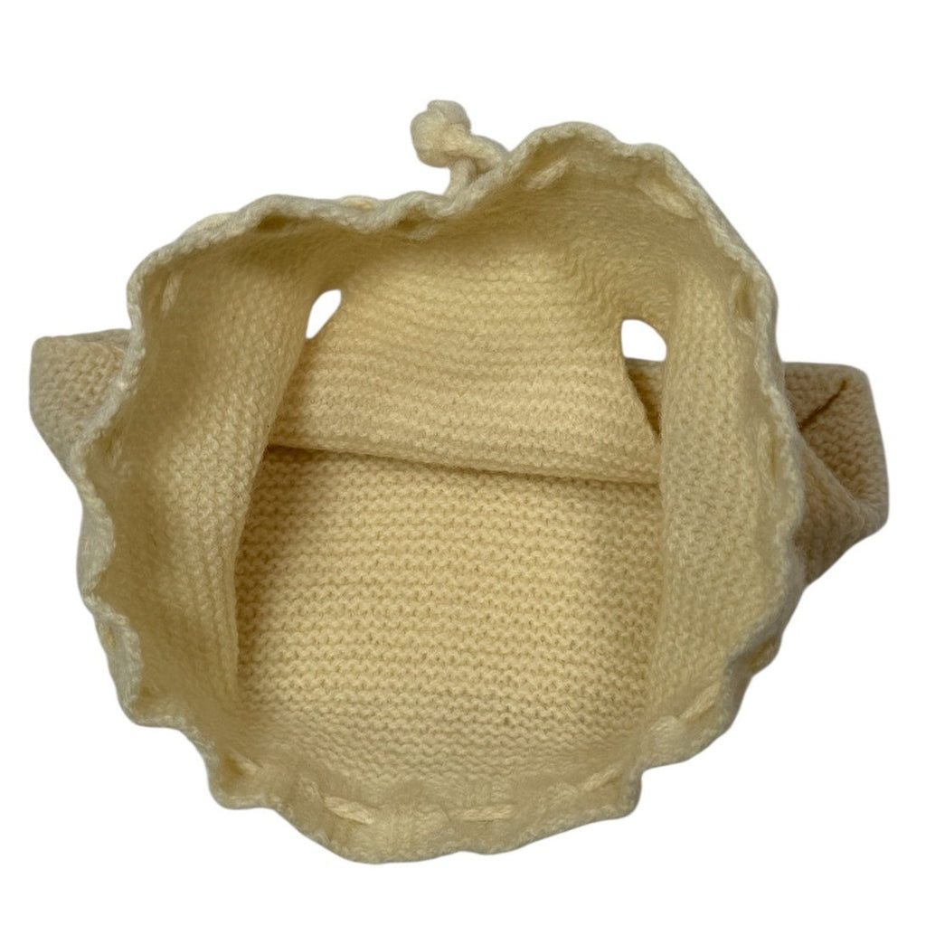 Vintage 60s Bloomers Diaper Cover Wool Knit Cream Unisex Child Drawstring