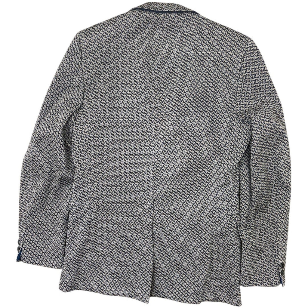 Vintage 70s Men's Medium 40R Gay Blade Houndstooth Double Knit Sport Coat