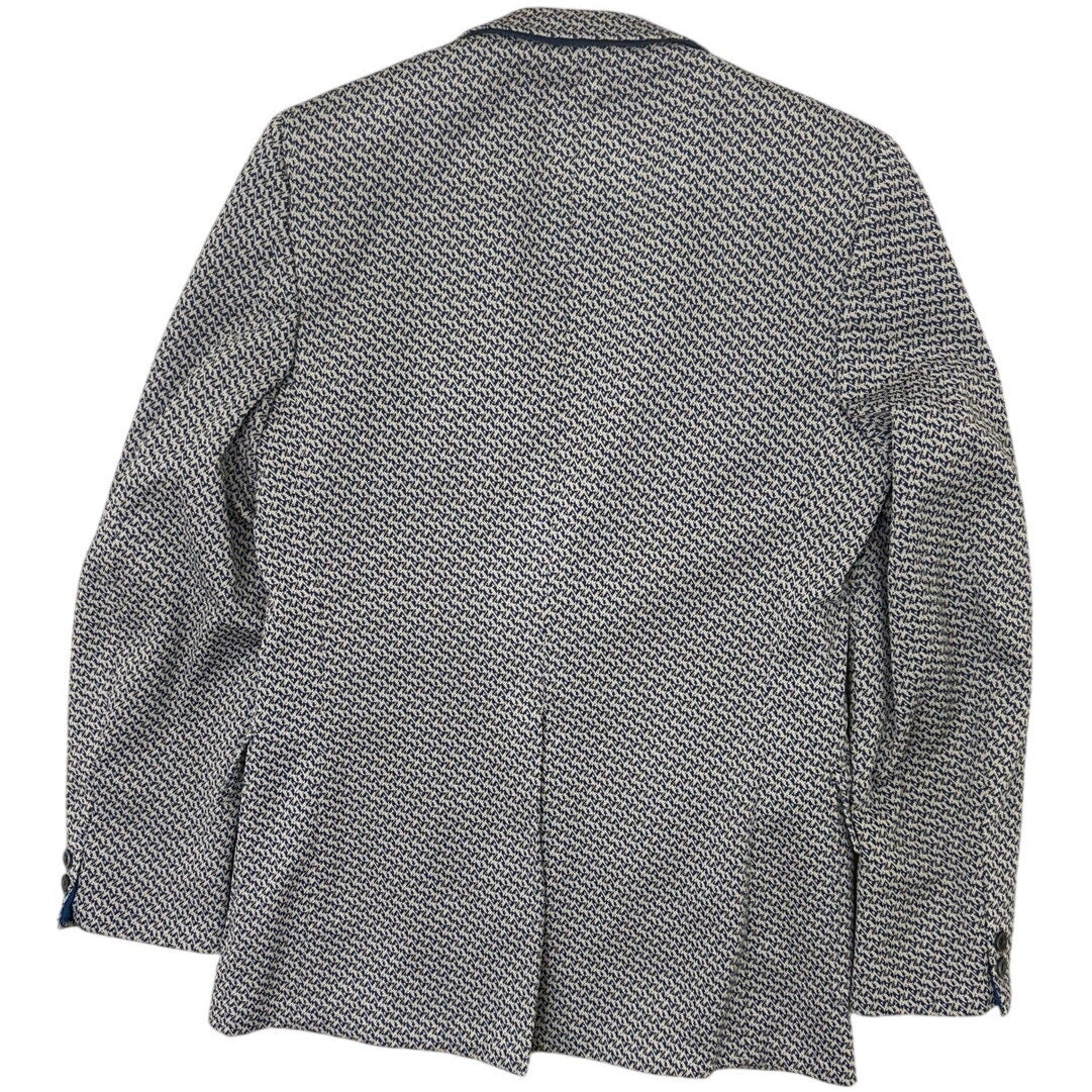 Vintage 70s Men's Medium 40R Gay Blade Houndstooth Double Knit Sport Coat