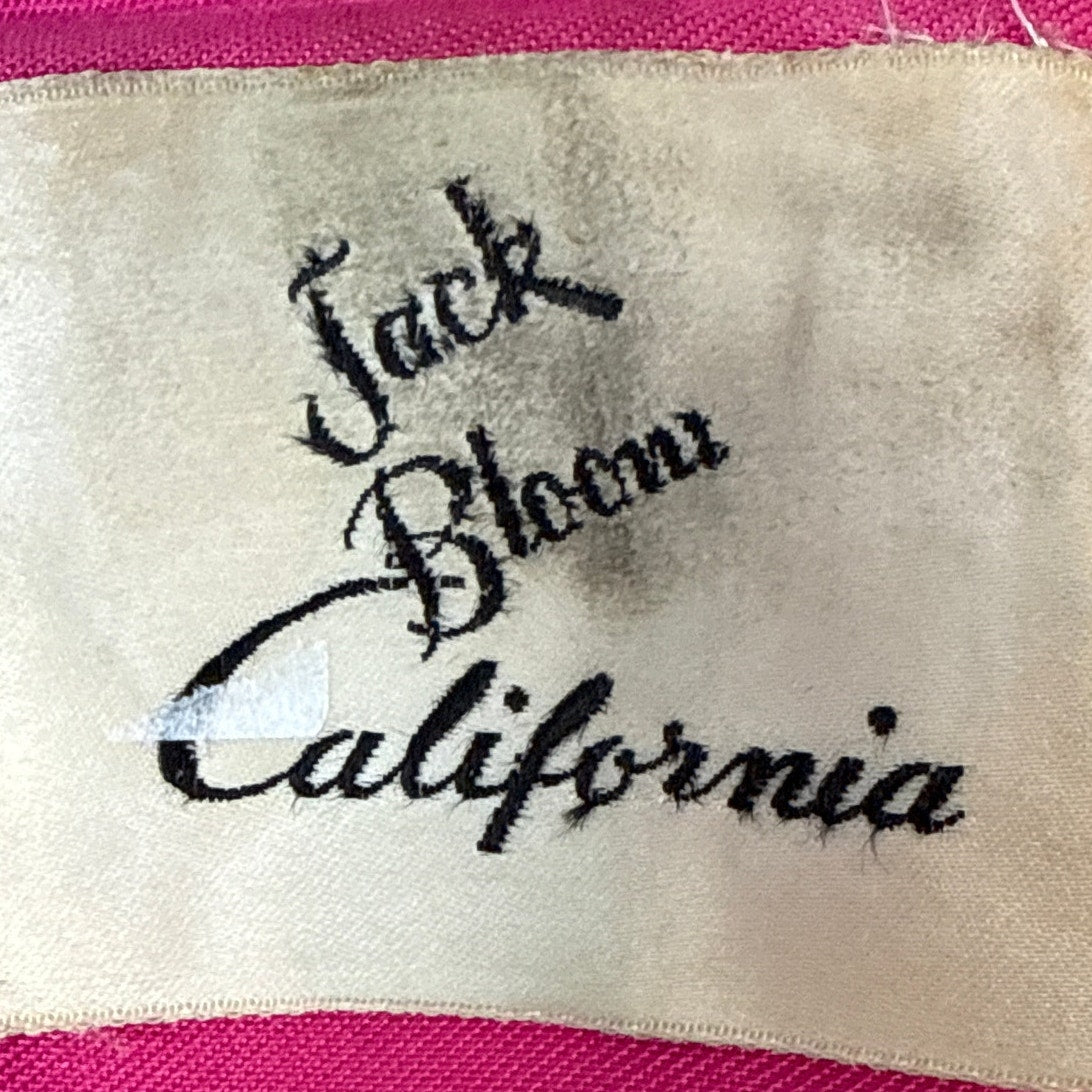 Vintage 60s Women’s Medium Jack Bloom Pink Swing Coat A-Line Rayon Acetate