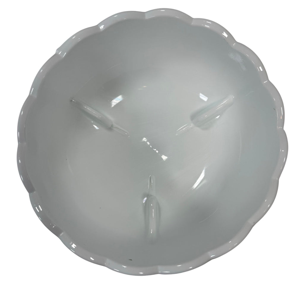 Vintage 60s Indiana Glass White Milk Glass Teardrop Pedestal Compote Candy Dish