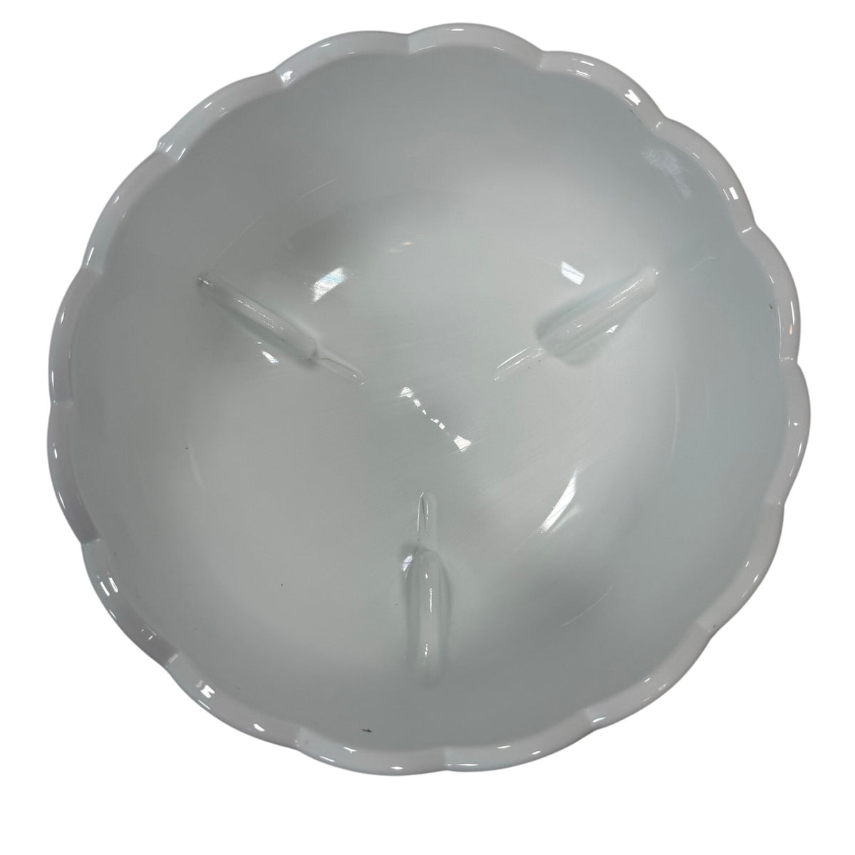 Vintage 60s Indiana Glass White Milk Glass Teardrop Pedestal Compote Candy Dish