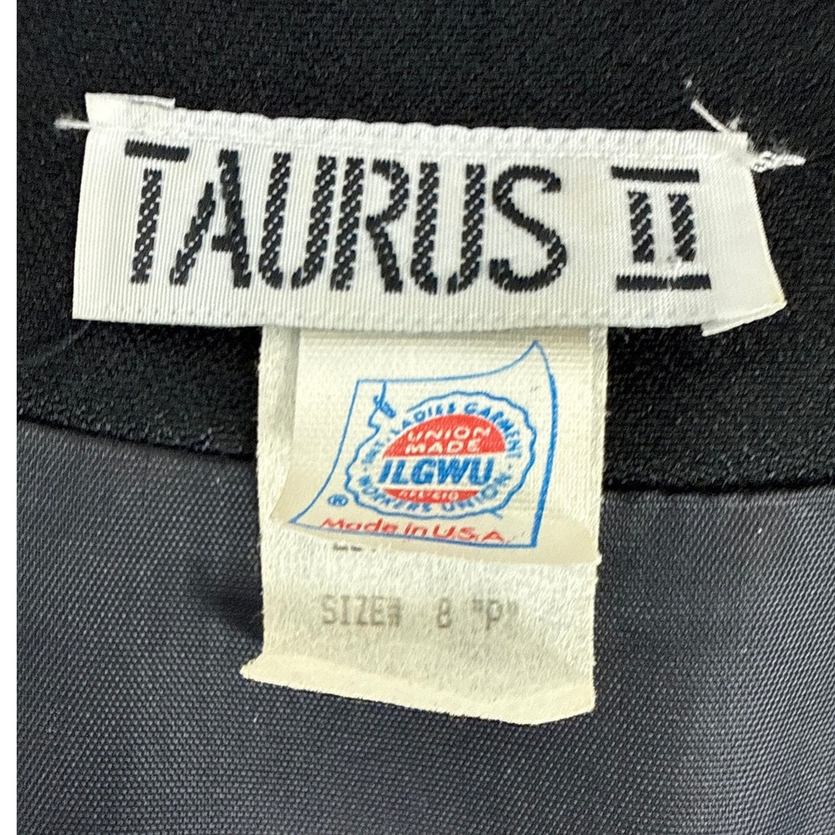 Vintage 80s Taurus II Black White Piped Jumpsuit Women's Size 8