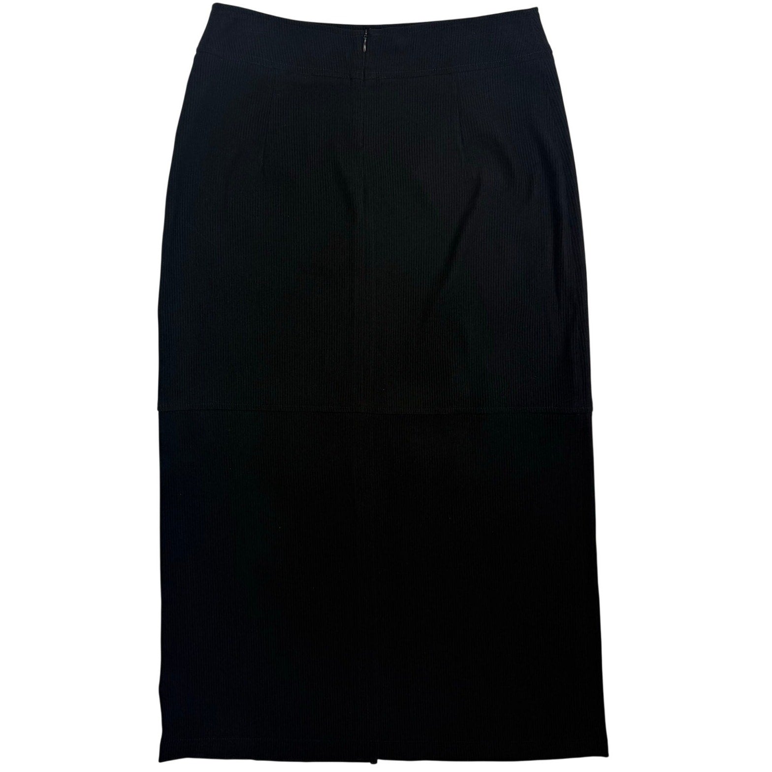 Vintage 90s Basics by Canvasbacks USA Black Skirt Women's 32 Waist Maxi Stretch