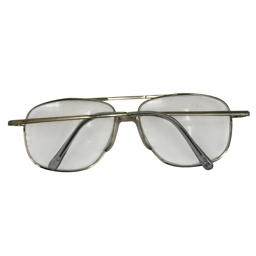 Vintage 80s Men's Frames Dr Dean Edell 10786A +2.50 Aviator Reading Glasses Silver