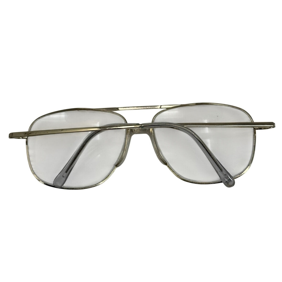 Vintage 80s Men's Frames Dr Dean Edell 10786A +2.50 Aviator Reading Glasses Silver