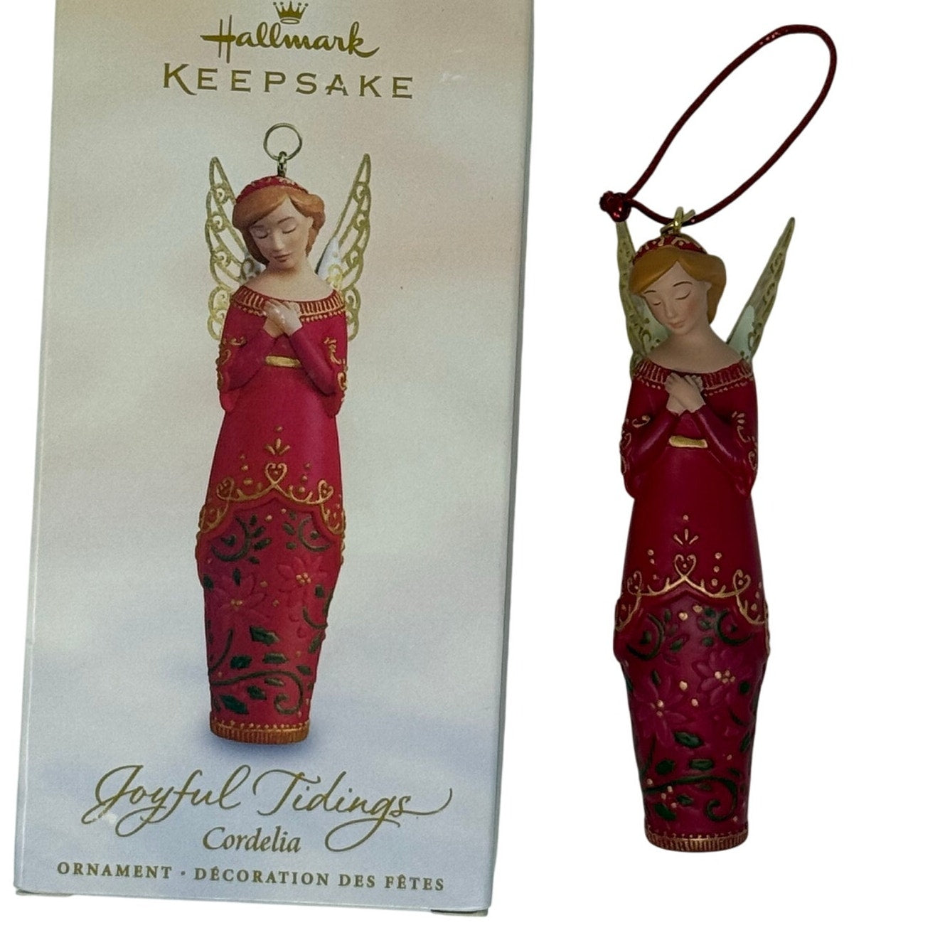 Hallmark 2005 Joyful Tidings Cordelia Angel Ornament Love QP1805 w/Box