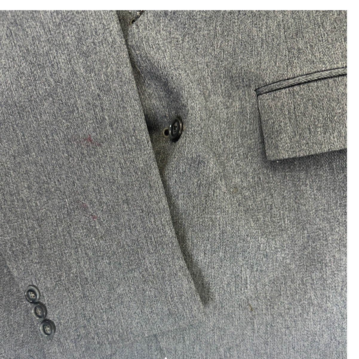 Vintage 70s Rogers Gray Blue Double Knit Sport Coat Blazer Mens 40 USA