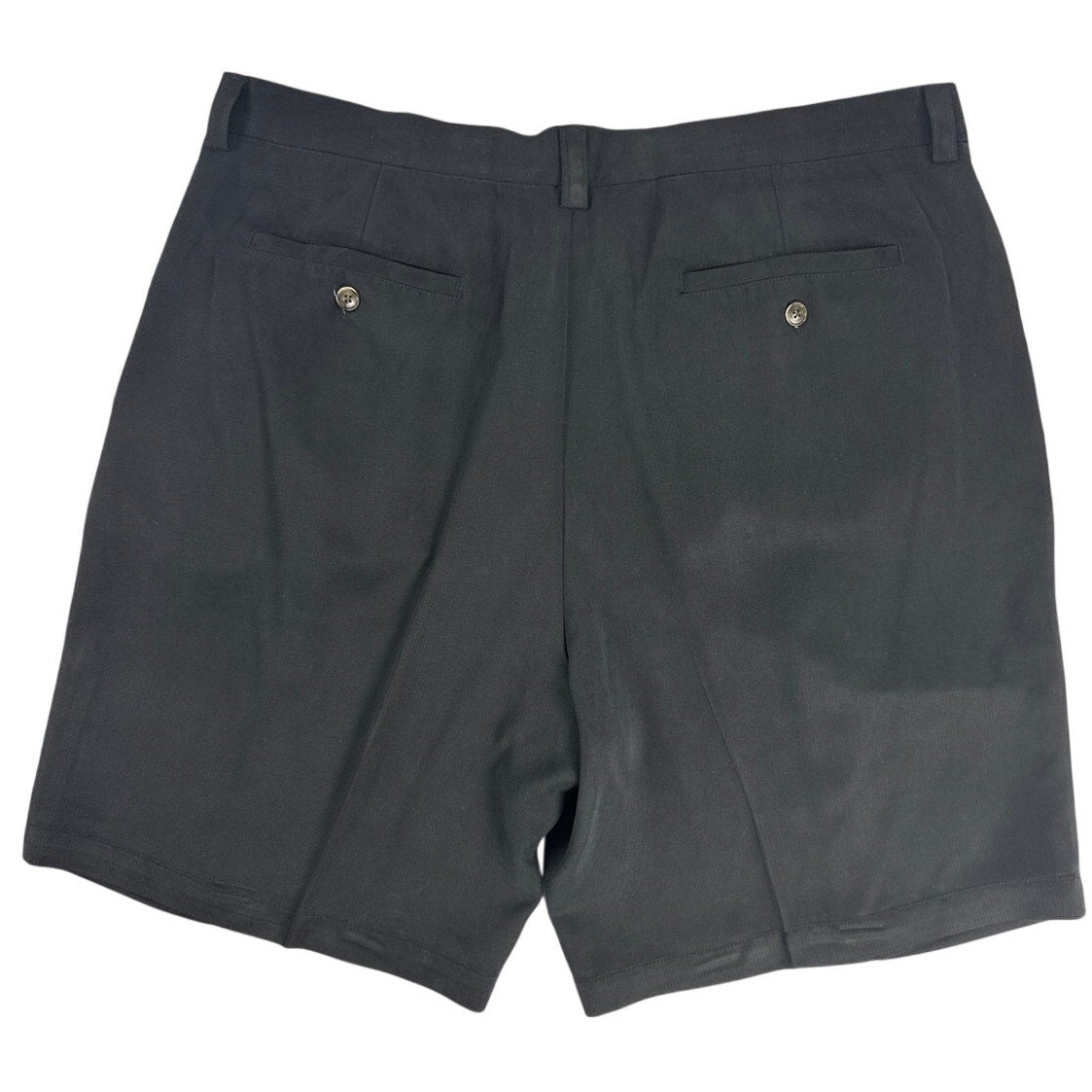 Vintage 90s Tommy Bahama Black Silk Pleated Shorts Men's 38 8” Inseam