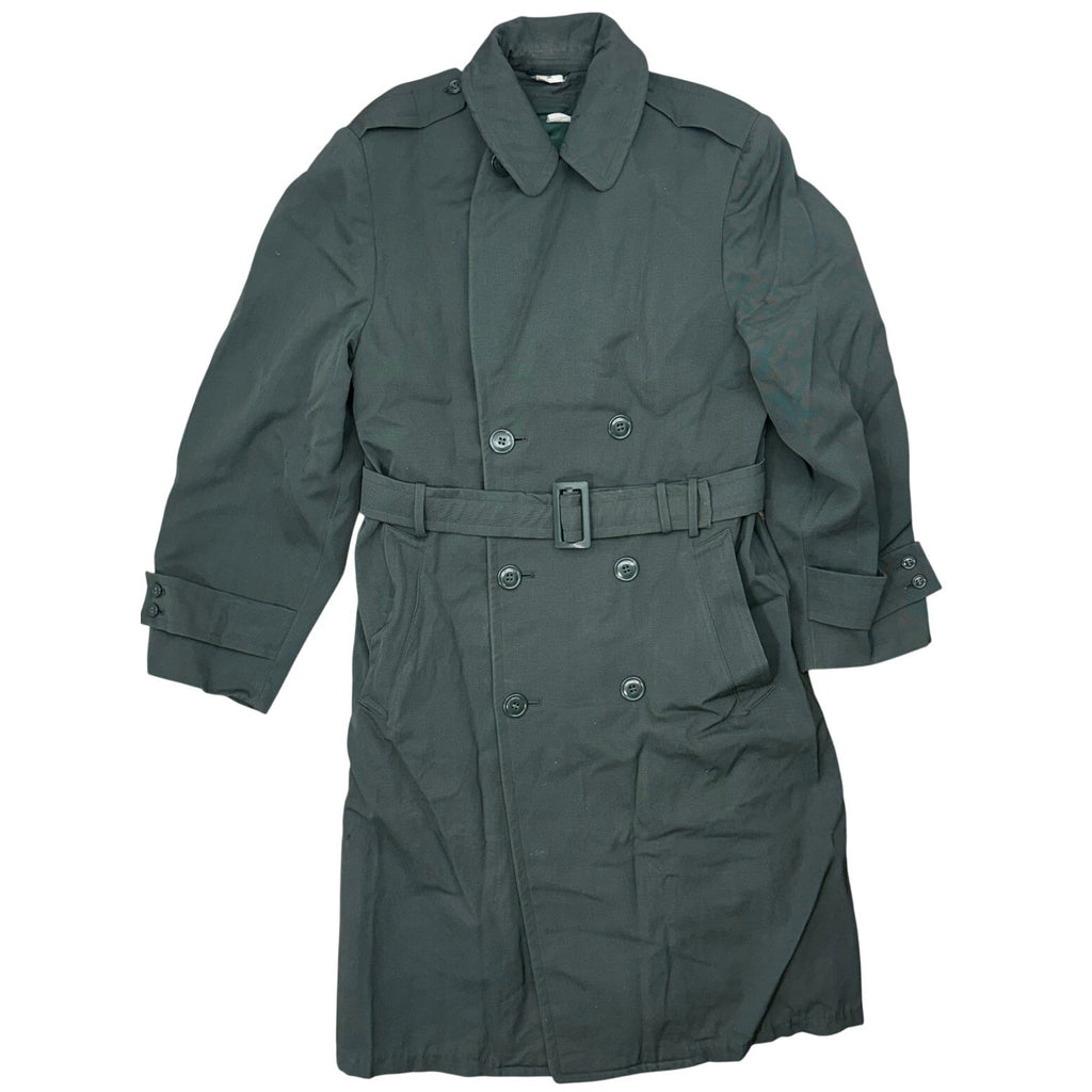 Vintage 70s Men's Small Military Green Trench Coat Removable Liner 34L USA
