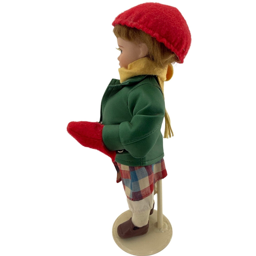 Danbury Mint Norman Rockwell Little Girl Porcelain Doll 11" w Stand