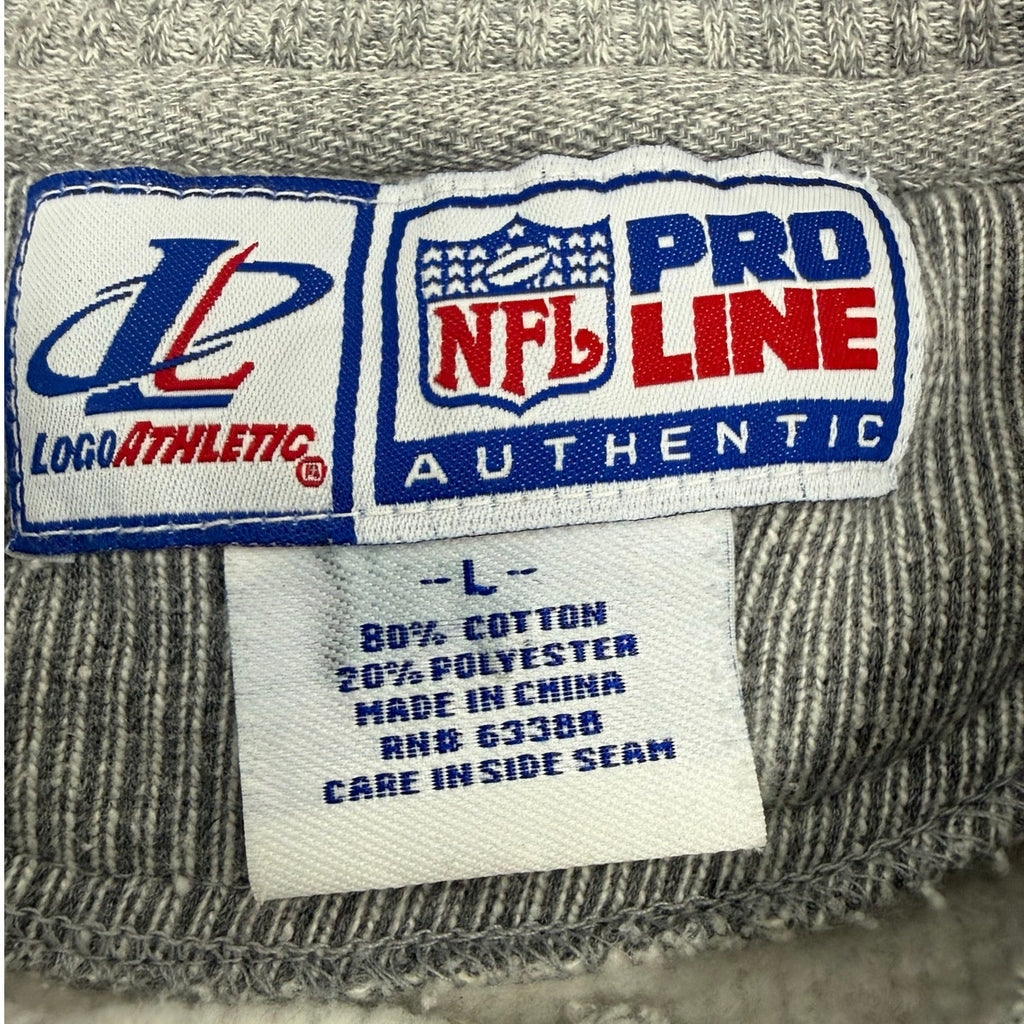 NFL Pro Line Denver Broncos Gray Crewneck Sweatshirt Men's L Vintage 90s