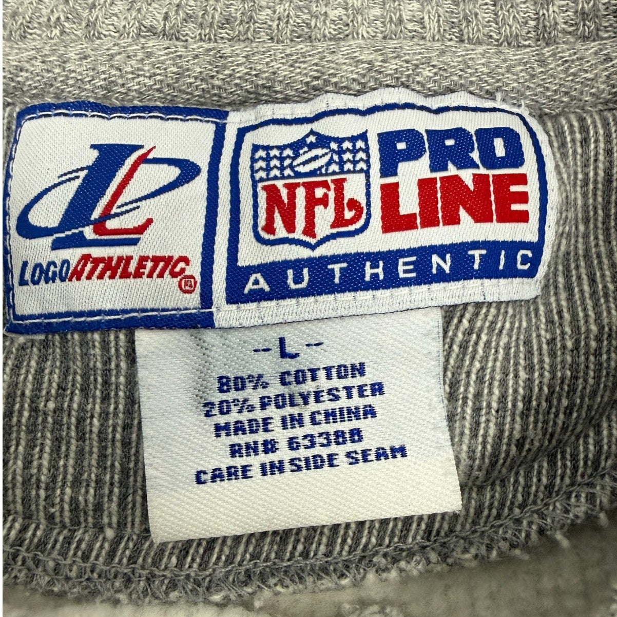 NFL Pro Line Denver Broncos Gray Crewneck Sweatshirt Men's L Vintage 90s