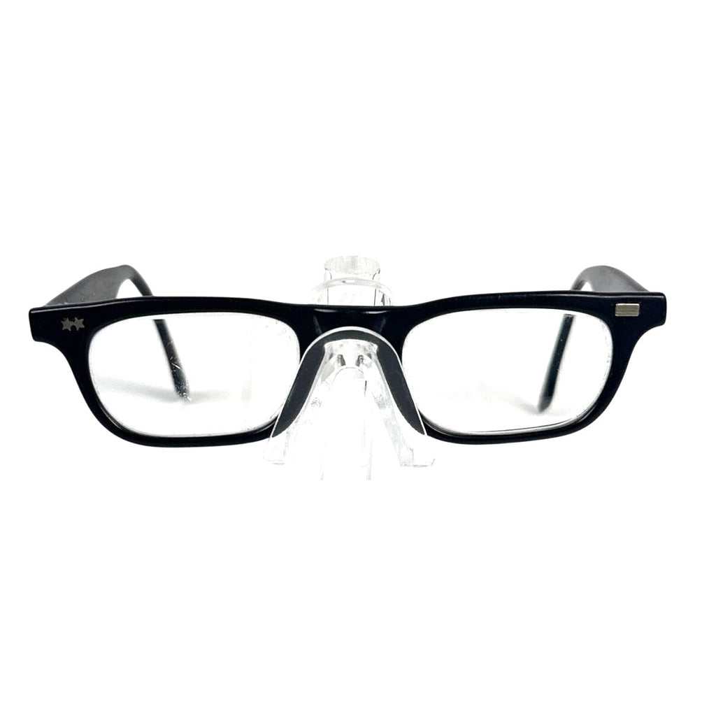 Vintage 50s 60s American Optical Black Horn Rim Eyeglass Frames 5 1/2