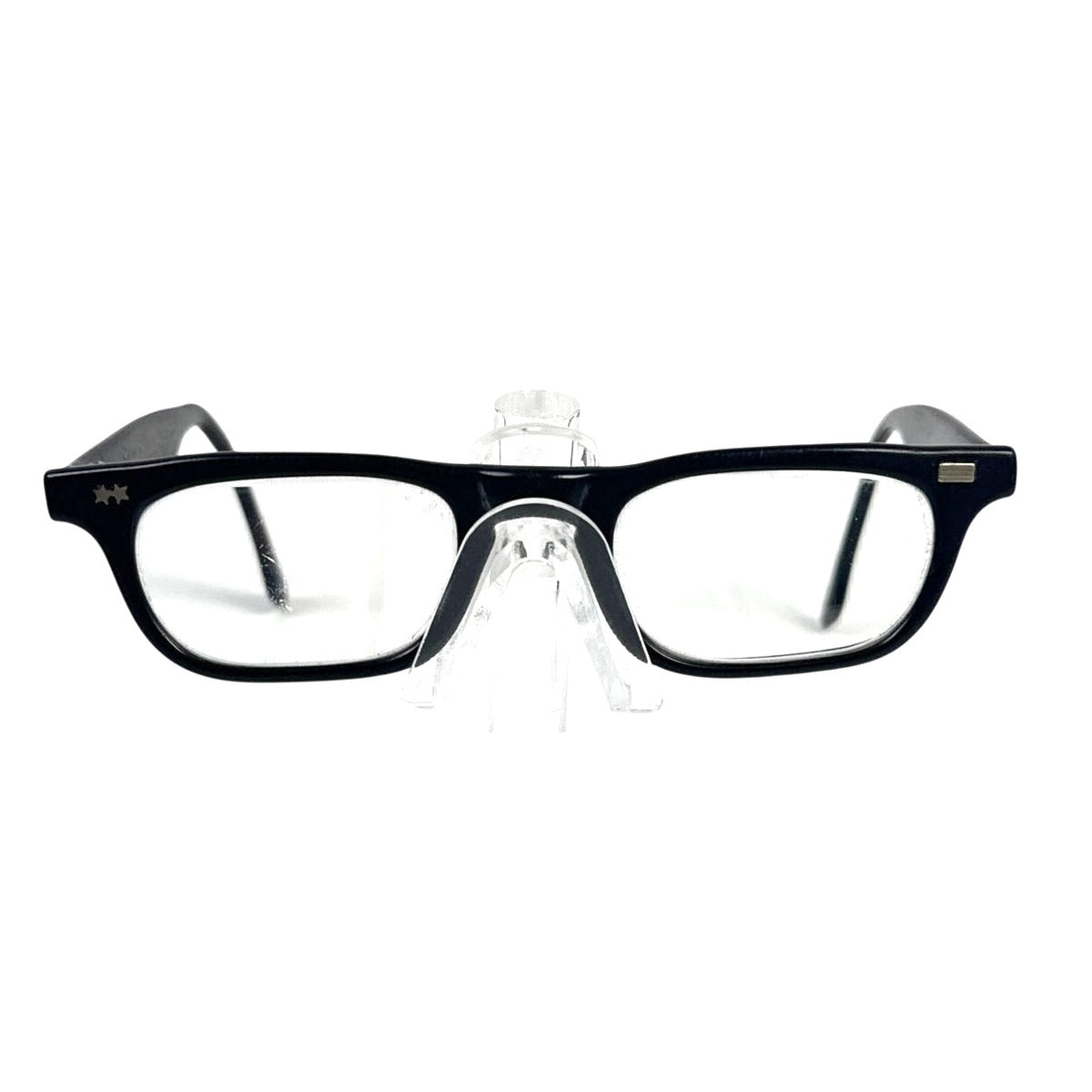 Vintage 50s 60s American Optical Black Horn Rim Eyeglass Frames 5 1/2