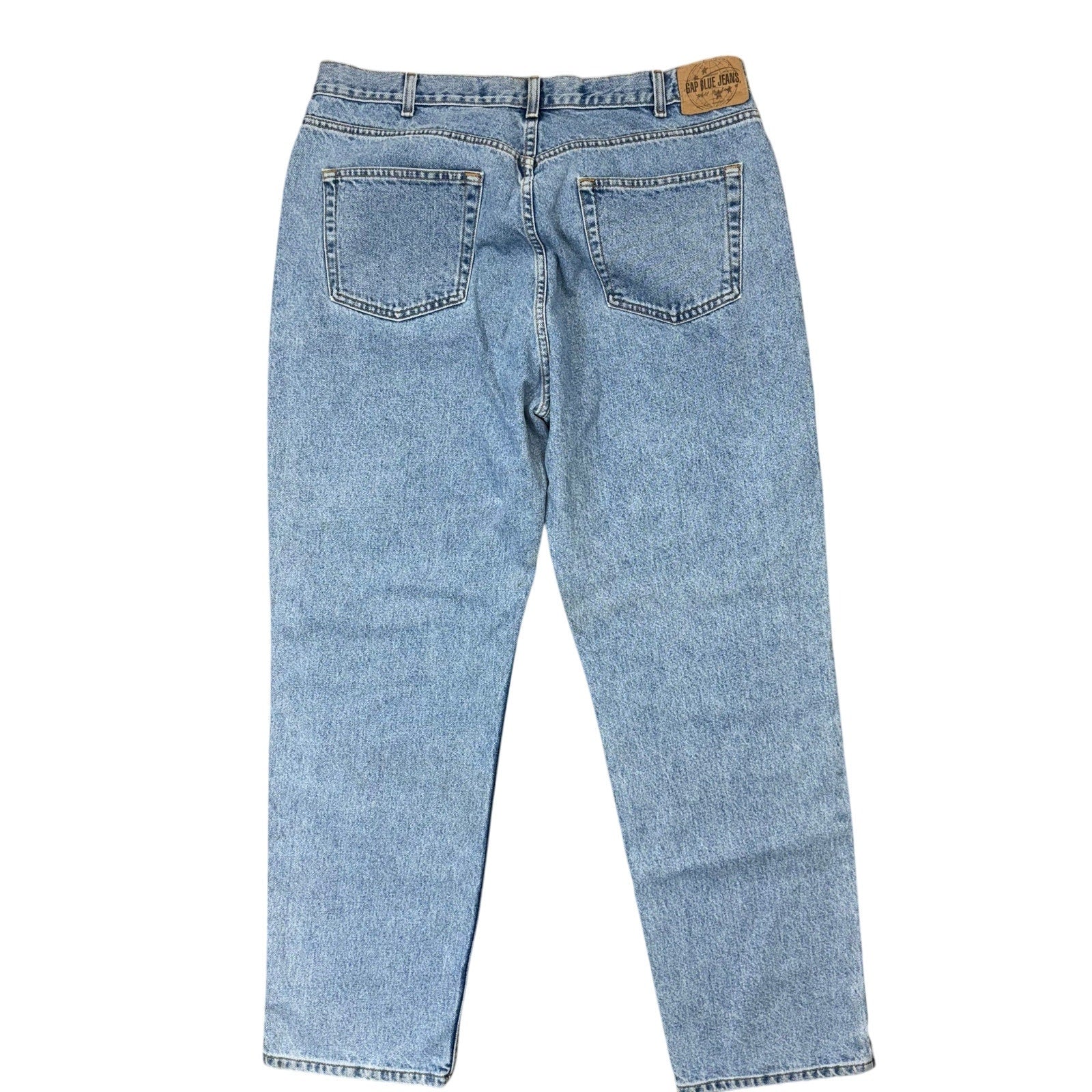 Vintage 90s Men's 40 GAP Light Wash Relaxed Fit Denim Jeans Inseam 32 USA