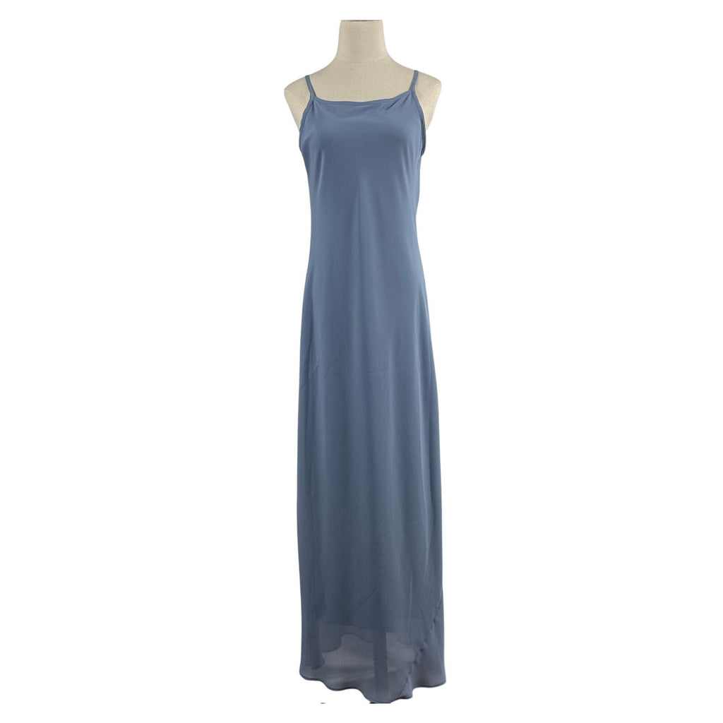 Vintage 90s Alyn Paige Lavender Blue Slip Maxi Dress USA Women's 9/10