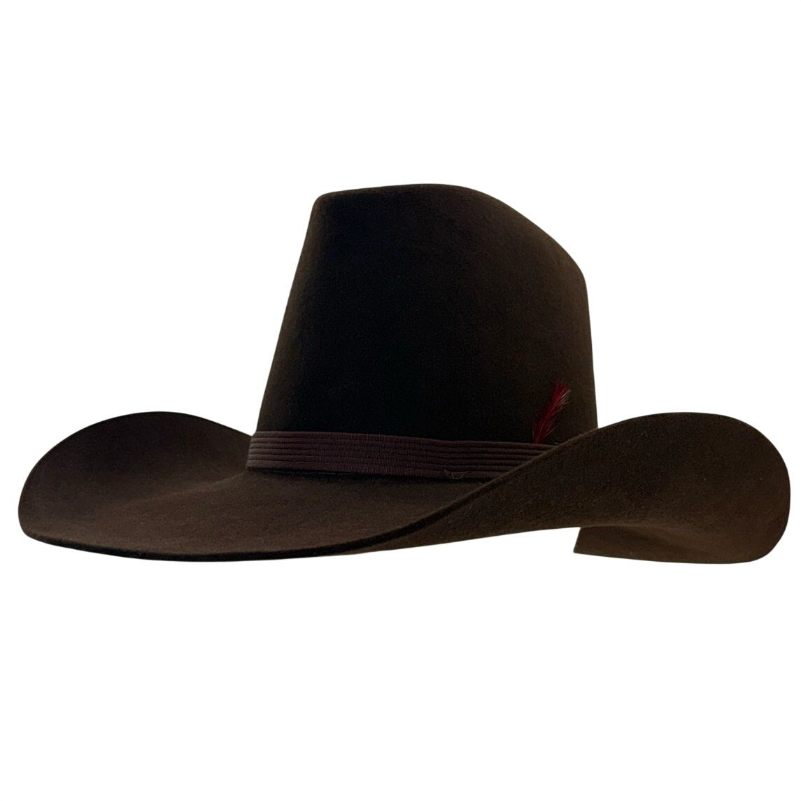Vintage 80s Resistol 5X Beaver Felt Western Cowboy Hat Brown 6 7/8 USA