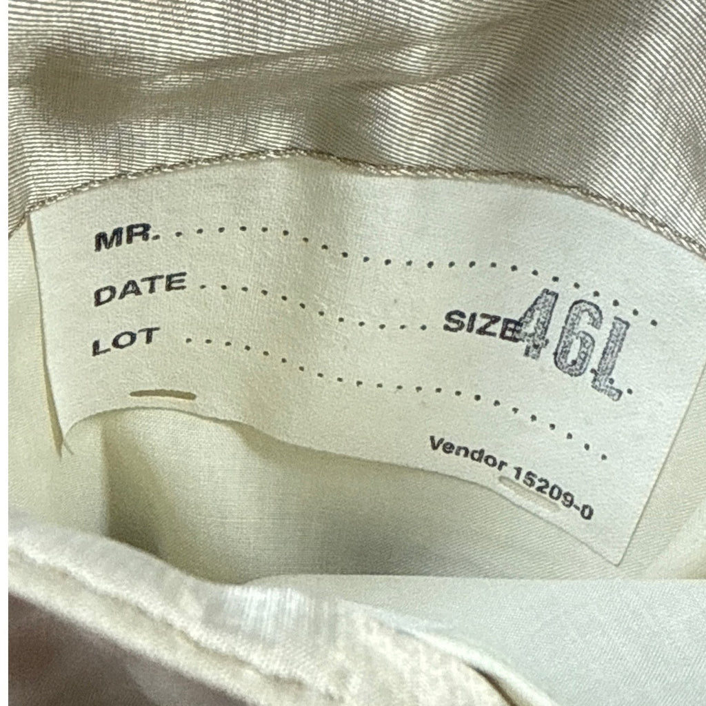 Vintage 90s Stafford Men’s Tan Wool Blend Gold Button Blazer 46L