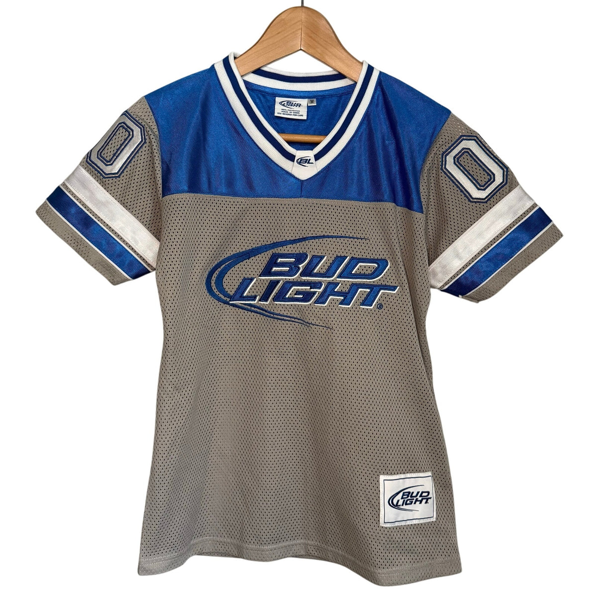 Vintage 90s Women's Medium Bud Light Football Jersey Shirt 00