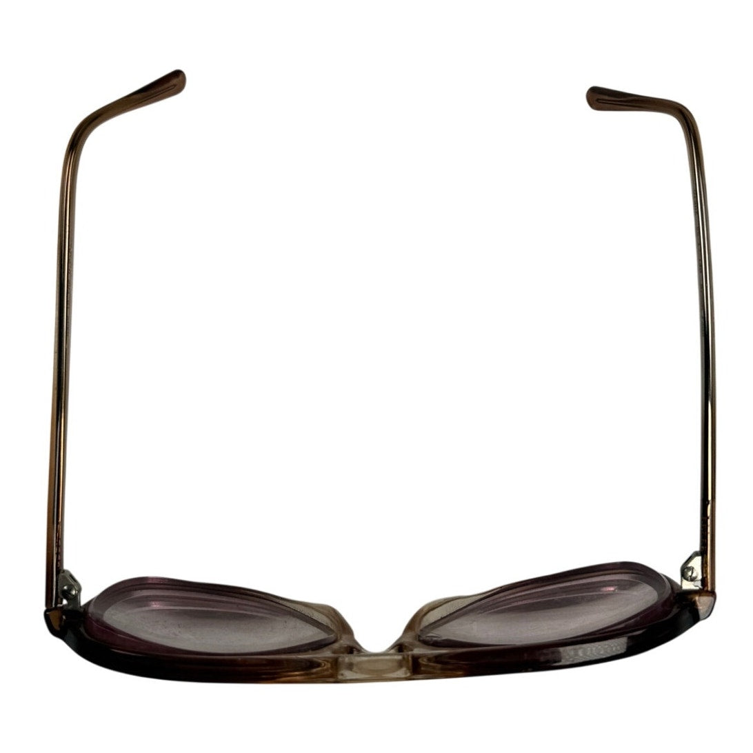Grant Brown Fade Double Bridge Aviator Eyeglass Frames 55-17-140 Y2K