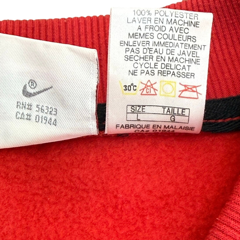 Vintage 90s Nike Men's Large Golf Vest Red Fleece "Payless Celebrity Golf Classic"