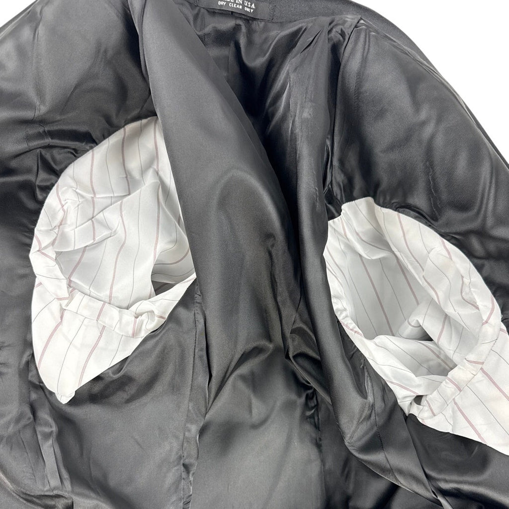 Vintage 90s After Six Positano II Black Wool Tuxedo Jacket 39XL