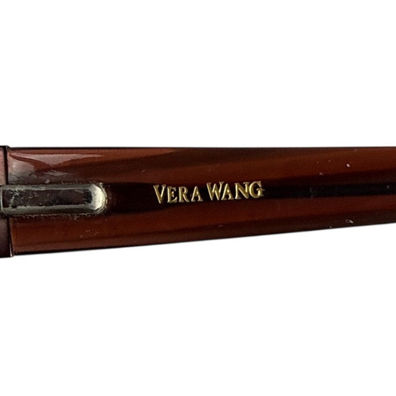 Vera Wang V025 Burgundy Brown Rectangular Eyeglass Frames BU 53-16-135