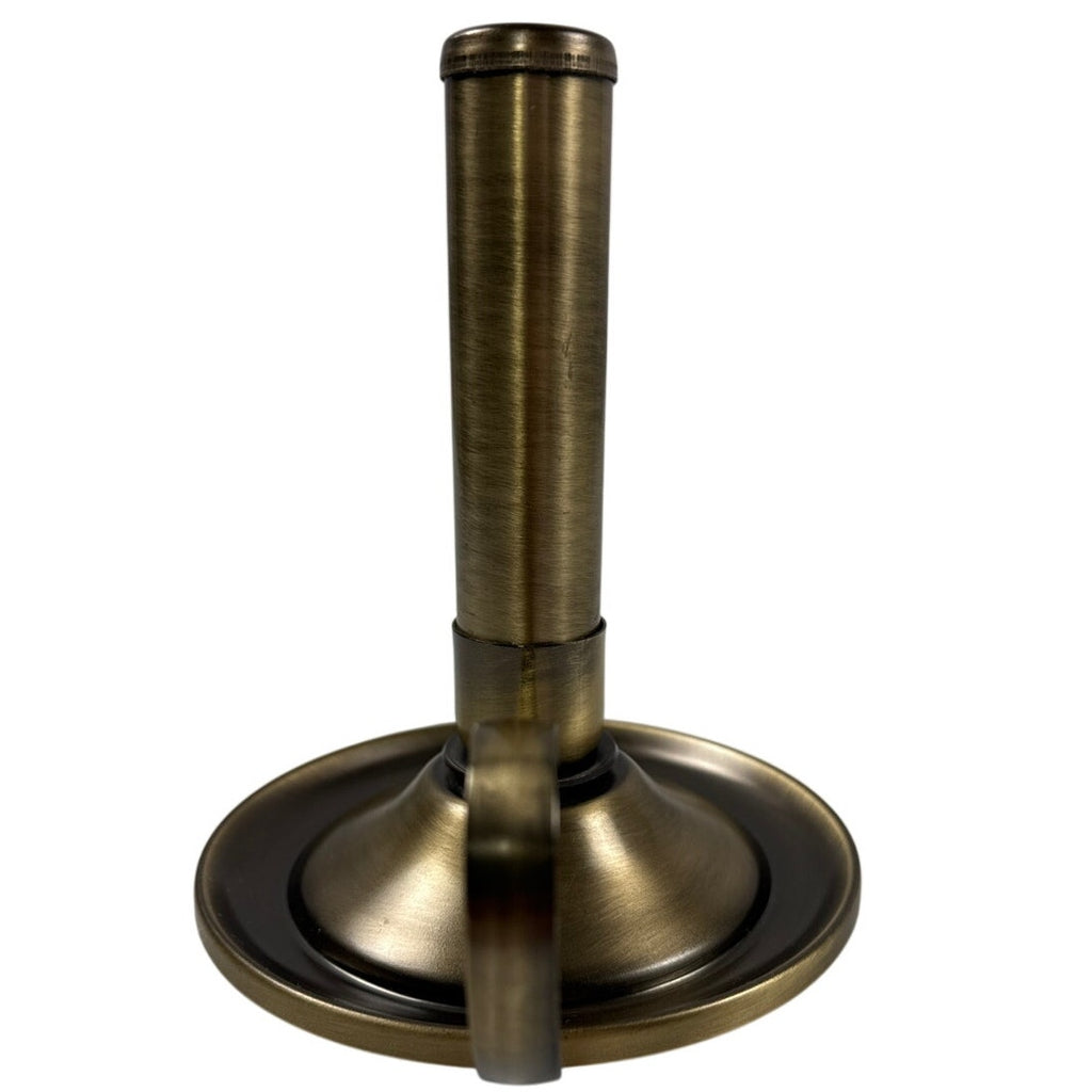 Vintage 1970s Brass Push-Up Chamberstick Taper Candle Holder with Handle