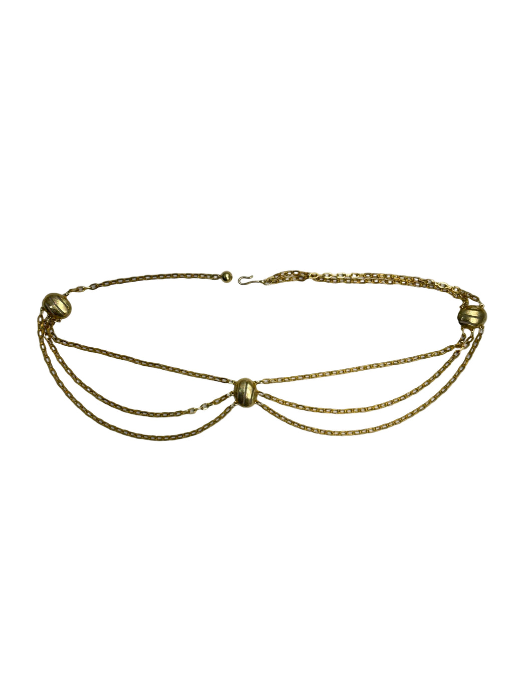 Womens Accessories - Gold Tone Metal Belt