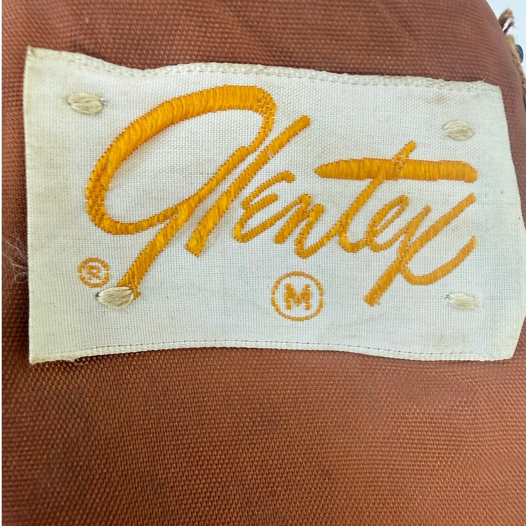Vintage 70s Glentex Sequin Gold Brown Sleeveless Party Top Women's Medium