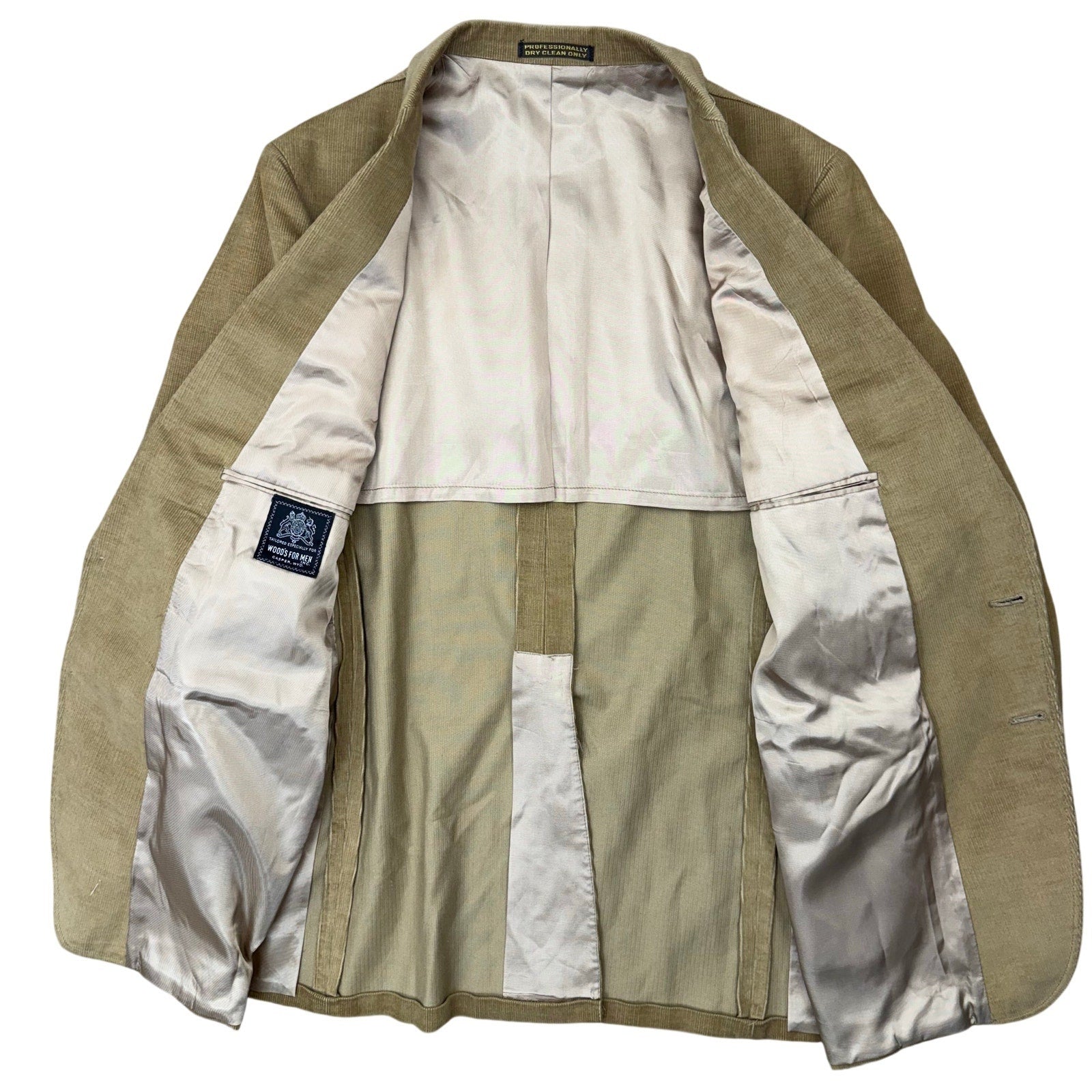 Vintage 80s Men's Medium Caramel Brown Blazer Woods 40R