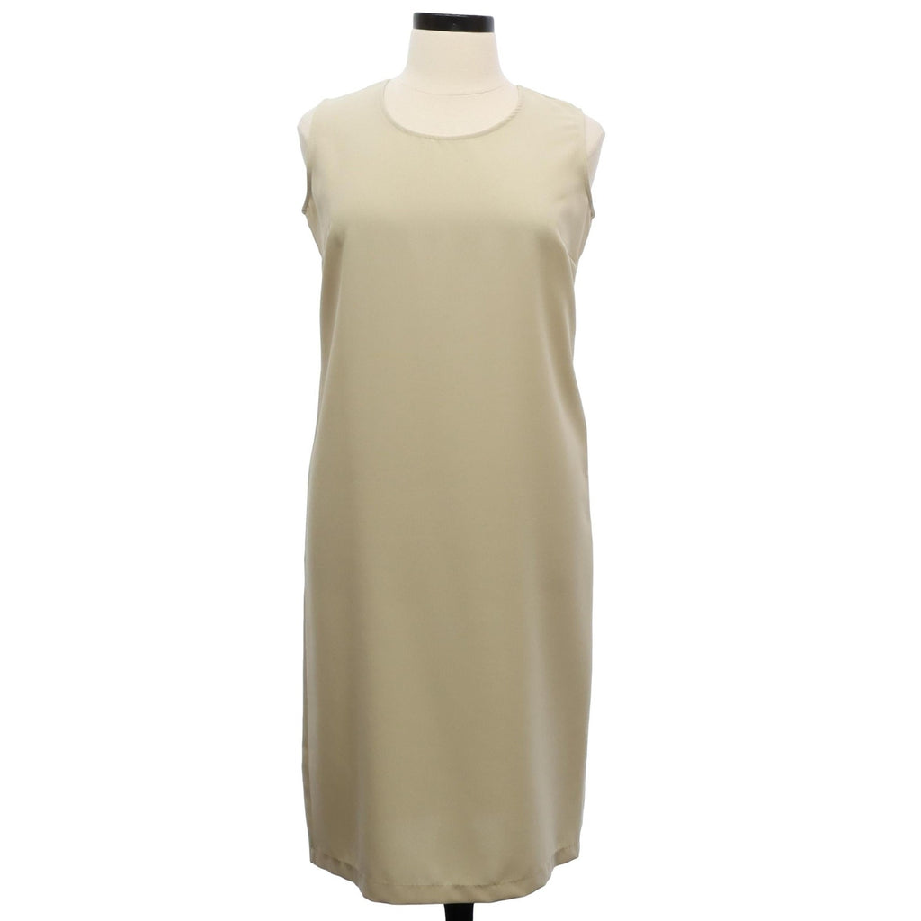 Vintage Pride & Joy Beige Sleeveless A-Line Shift Midi Dress Size 16
