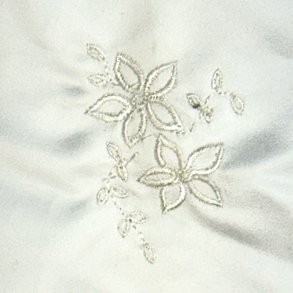 Vintage 90s Venus White Beaded A-Line Wedding Dress Bridal Gown Women's S/M