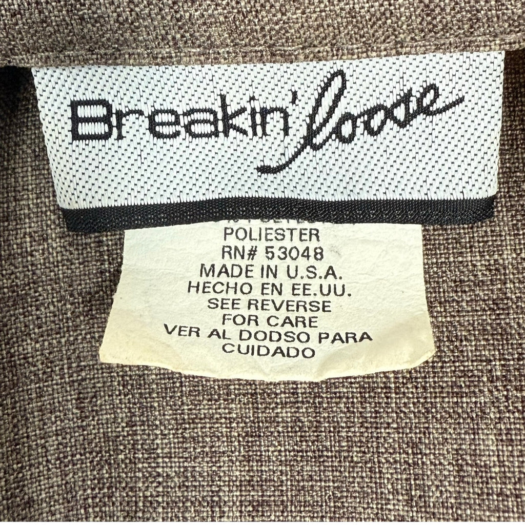 Vintage 00s Women’s 5/6 2pc Blazer & Spaghetti Strap Tank Set Breakin’ Loose Y2K