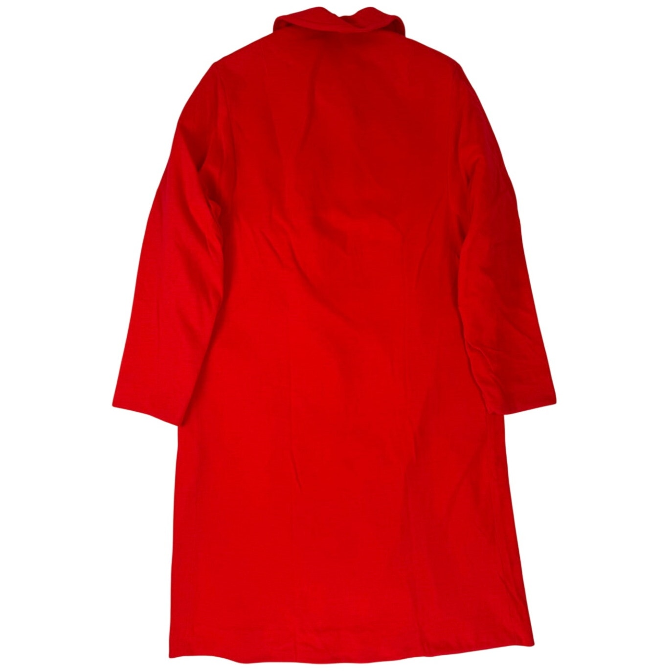 Vintage 1960s LynnKay Red Wool Blend A-Line Duster Coat Women's L XL