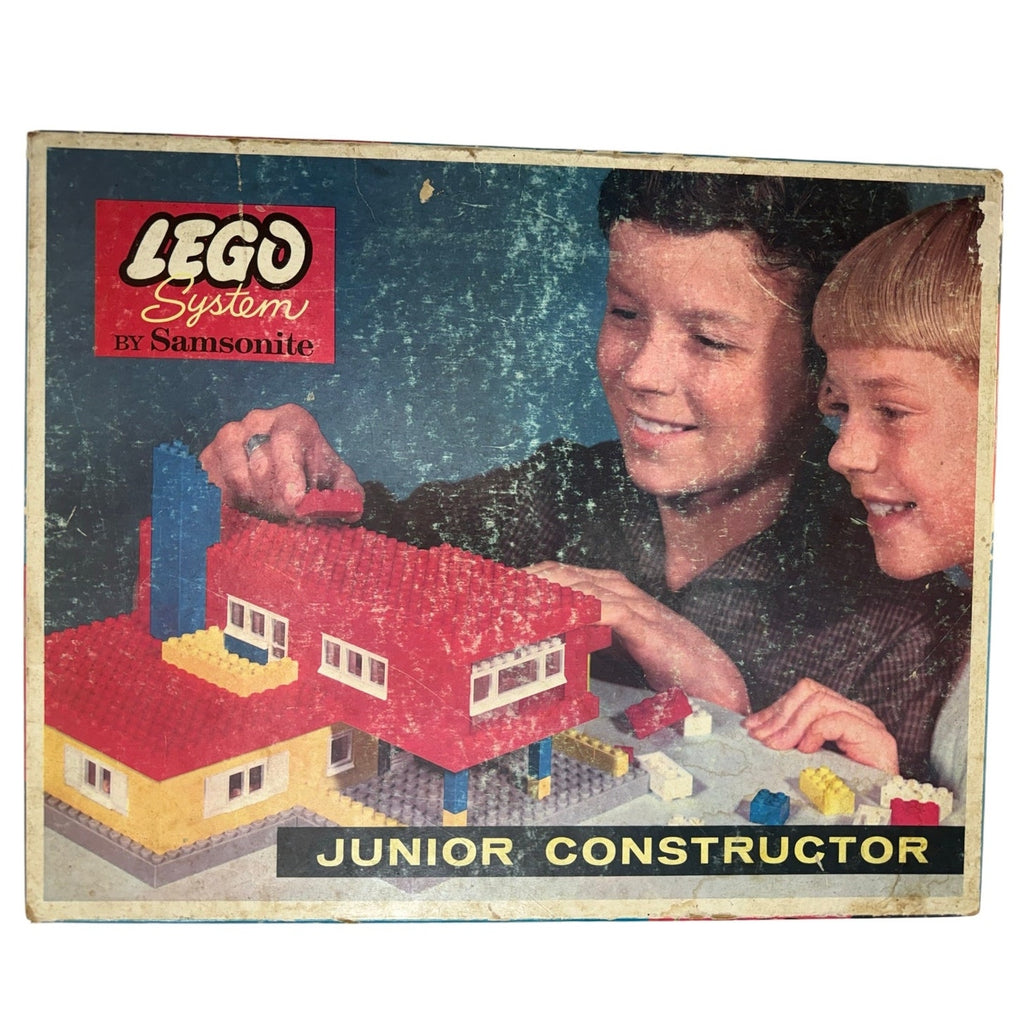 Vintage 60s LEGO Samsonite 717 Junior Constructor Set w Box & Inserts