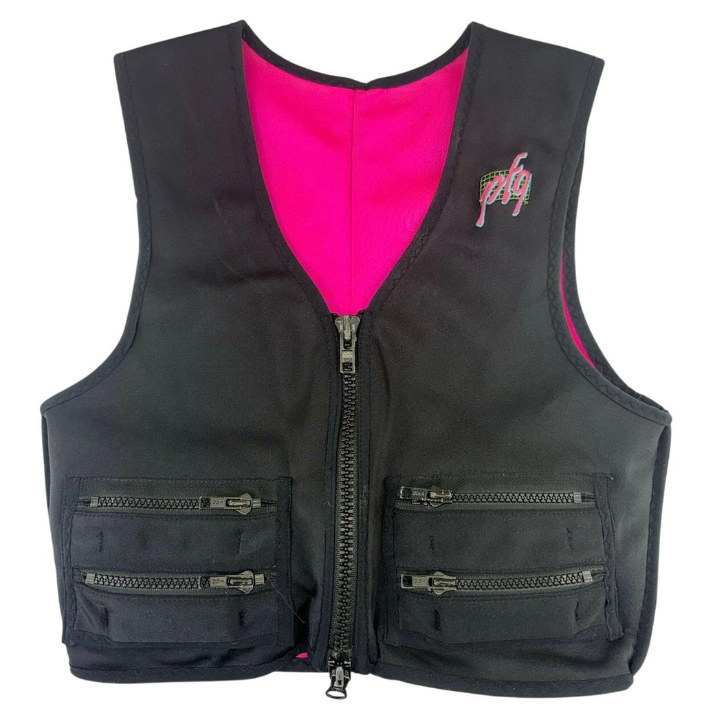 Vintage 90s PFG Weighted Vest Womens Small Black Pink 2.5 lb