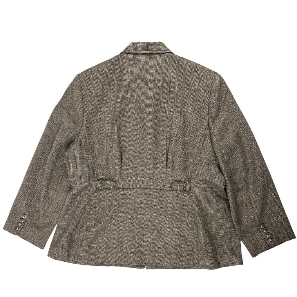 Vintage 2000s Lauren Ralph Lauren Herringbone Zip Jacket Women’s 18W