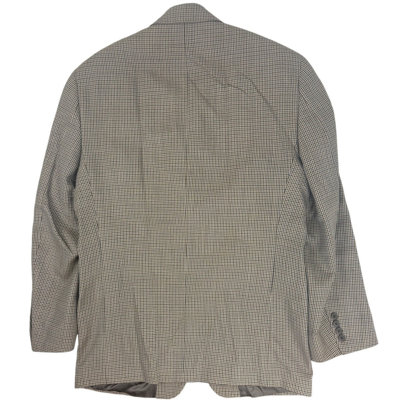 Vintage 1980s Gianfranco Ruffini Wool Houndstooth Blazer Mens 38R